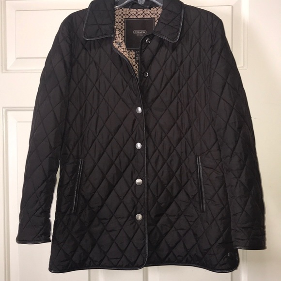 Coach Jackets & Blazers - Coach brown quilted  jacket size small